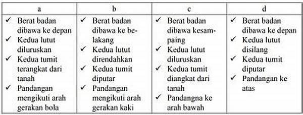 Berikut Yang Termasuk Teknik Dasar Pada Akhir Gerakan Menendang Bola Dengan Punggung Kaki Adalah