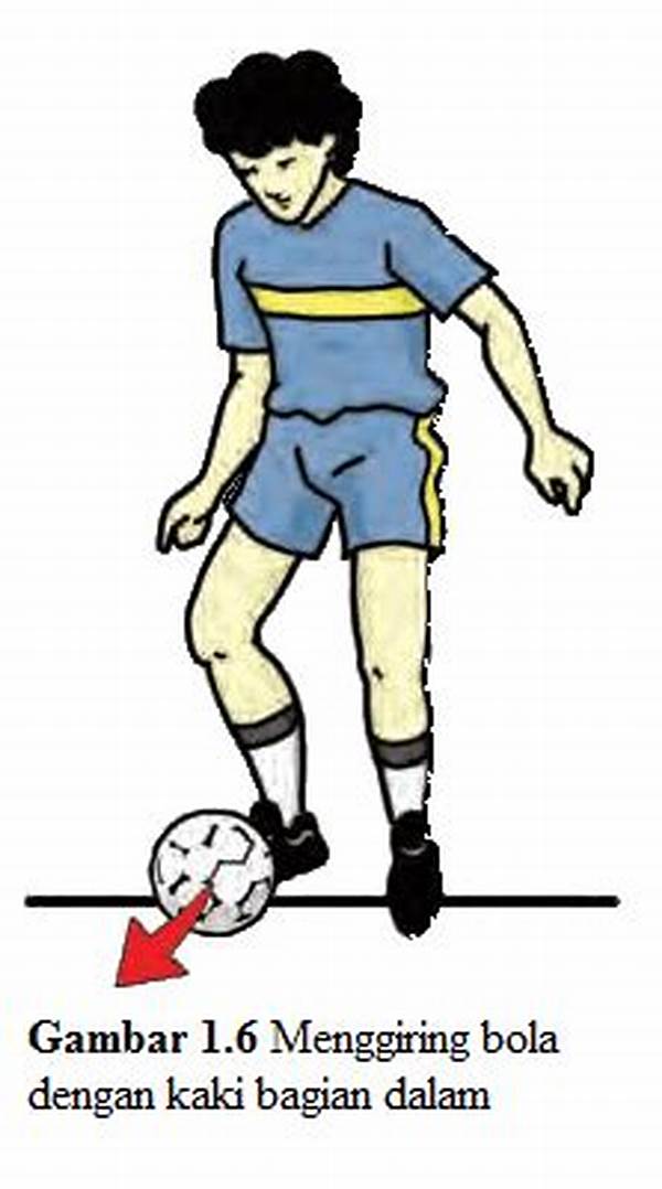Menggiring Bola Dengan Kaki Bagian Dalam