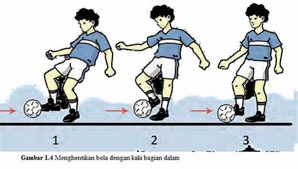 Menghentikan Bola Dengan Kaki Bagian Dalam