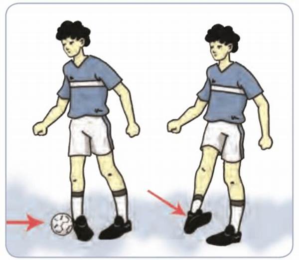 Perkenaan Kaki Pada Bola Untuk Arah Bola Melambung Dengan Teknik Kaki Bagian Dalam Adalah